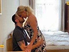 Beauty, Blonde, Busty, Daddy, Kissing, Licking, Pussy, Stepmom