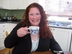 Mom Jennifer Gets A Creampie In The Kitchen