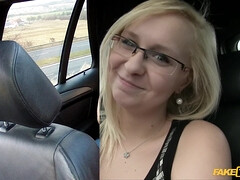 Nerdy Blonde Skunk in Glasses Gets Back At Cheating Boyfriend By Fucking Cabbie - Emily Sweet