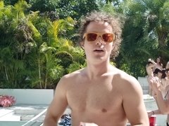 Robby fucks two sexy girls by the pool