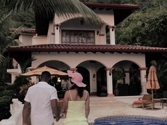 Julia Roca gets fulfilled her interrcial sex fantasy in a Costa Rican villa