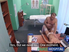 Czech nurse Eva Ann frees her pussy with a deep dicking in fakehospital reality clinic