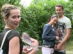 Couple, Cumshot, Czech, Foursome, Group, Outdoor, Pov, Shaved