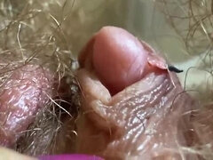 Extreme Close-Up: Big Clit, Wet Vagina, Hairy Ass & Mouth - Cutieblonde's Kinky Fetish Video!