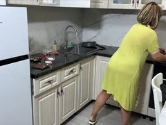 Stepmom Lets Step Son Fuck Her Ass After Feeding Him