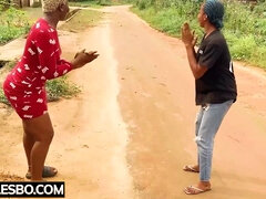 African lesbians dance ending in hot sex