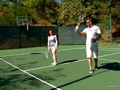 800DAD - PAWG Jaye Rose Slam Fucked on Tennis Court