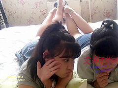 two japanese college girls nylon feet sniff