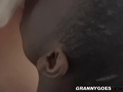 Granny Gags On Black Cock - Mature Sex