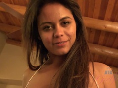 Amador amadora, Biquine, Negroa, Boquete, Morena, Vagina gozada cu gozado, Óleo, Tetas