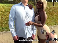 Gros cul, Noire, Cocu, Petite amie, Hd, Interracial, De plein air, Pov