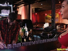 Exotic Aaliyah Hadid fucks in a bar