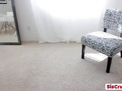 Hot POV blowjob and dick riding with nasty brunette stepsis Kylie Quinn