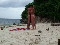 Amateur, Playa, Pareja, Desnudo, Ruso