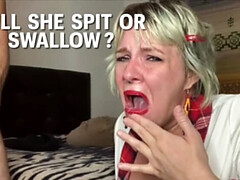 To Swallow or Not, the Cum Dilemma! Featuring Sexy Spunky Girl and Mister Spunks.