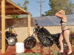 Bikini, Fingering, Masturbation, Outdoor