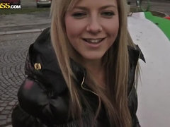 Public blowjob from wild Nathaly