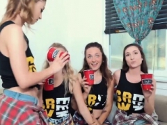 Wild college teen chicks fucked by horny buddies large dicks