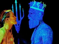 Charli Red Fucks A Forest God In A Glow In The Dark Night Scene