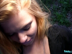 Amateur, Rubia, Mamada, Al aire libre, Pov, Tragarse