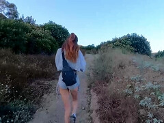 Babes, Big cock, Blowjob, Hd, Outdoor, Pov, Redhead