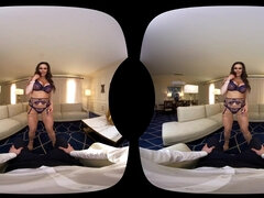 POV VR hardcore with naughty brunette cougar MILF - Latina