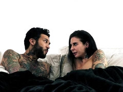 Tattooed hottie Joanna Angel gets roughly screwed by a fat penis