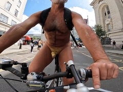 Wild CFNM Bike Cam at WNBR London 2022 - Naked Bikers Expose All!