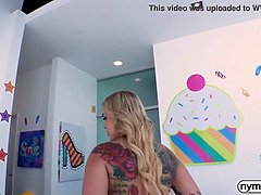 Big ass, Big cock, Big tits, Blonde, Creampie, Hd, Shaved, Tattoo