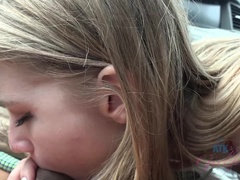 Sucer une bite, Exhib, Petite amie, Orgasme, De plein air, Pov, Public, Voyeur