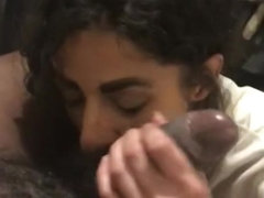 Horny Arab Thot Blowing Big Black Cock