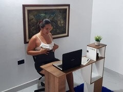 Masturbación, Orgasmo, Coño, Secretaria, Puta