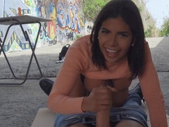 Nasty latina Sheila Ortega loves fucking in public