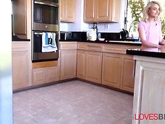 Sister and stepbro pound while mom's around- stevie grey