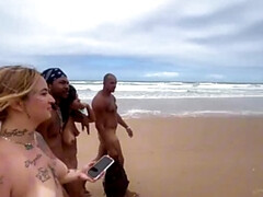 Wild Latina Teens Getting Hot and Naked on the Beach