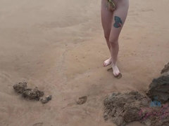 Playa, Bikini, Despelote, Novia, Besar, Pov, Público, Mojado