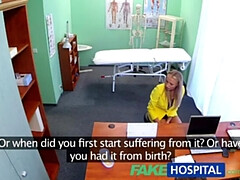 FakeHospital Claustrophobic sexy russian blonde seem to love gorgeous nurse