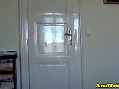 Amateur GF gets her tight ass drilled for the first time in POV homemade video