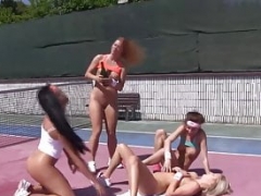 Rubia, Lesbiana, Al aire libre, Coño